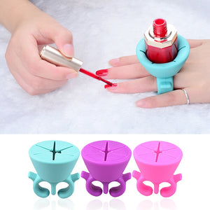 Wearable Silicone Nail Polish Holder