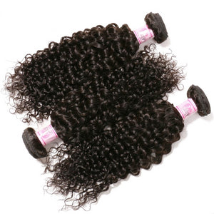 Curly Malaysian Hair Weave Bundles 3 Piece