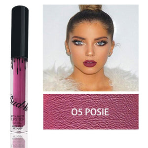 Waterproof Matte Lip Gloss +Lip Pencil 2PCS/SET