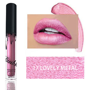 Waterproof Matte Lip Gloss +Lip Pencil 2PCS/SET