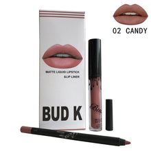 Load image into Gallery viewer, Waterproof Matte Lip Gloss +Lip Pencil 2PCS/SET