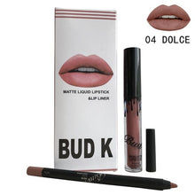 Load image into Gallery viewer, Waterproof Matte Lip Gloss +Lip Pencil 2PCS/SET