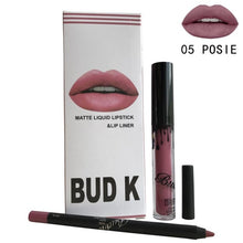 Load image into Gallery viewer, Waterproof Matte Lip Gloss +Lip Pencil 2PCS/SET