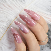 Load image into Gallery viewer, Marble STILETTO False Nails + Glue Sticker