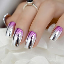 Load image into Gallery viewer, Marble STILETTO False Nails + Glue Sticker