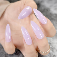 Load image into Gallery viewer, Marble STILETTO False Nails + Glue Sticker