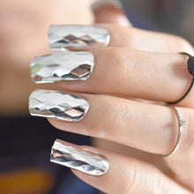 Load image into Gallery viewer, Marble STILETTO False Nails + Glue Sticker