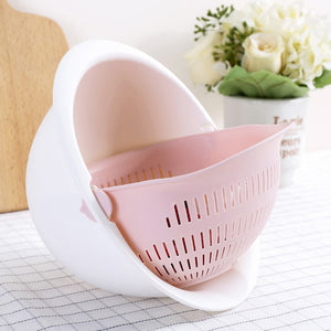 Double Drain Basket Bowl