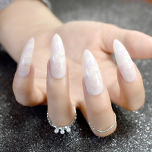 Load image into Gallery viewer, Frosted Stiletto Matte False Nails