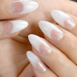 Frosted Stiletto Matte False Nails