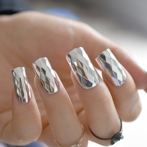 Frosted Stiletto Matte False Nails