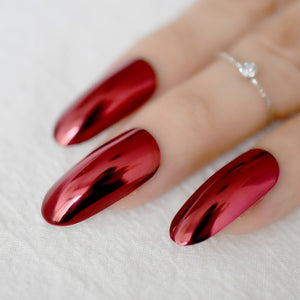 Frosted Stiletto Matte False Nails