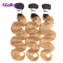 Load image into Gallery viewer, Colored Body Wave Brazilian Hair Bundles 1/3 Remy Bundles Ombre Human Hair