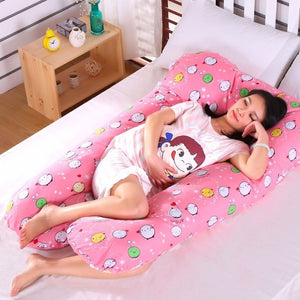 100% Cotton Rabbit Print U Shape Maternity Pillow