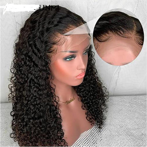 Curly Lace Wig Remy Brazilian Full End Lace Front Human Hair Wig For Women