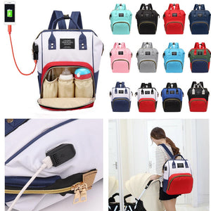 USB  Large capacity Baby diaper bag