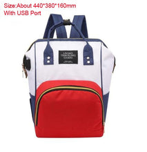 Load image into Gallery viewer, USB  Large capacity Baby diaper bag