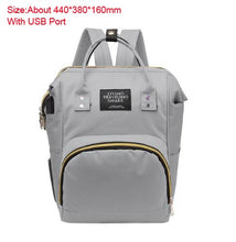 Load image into Gallery viewer, USB  Large capacity Baby diaper bag