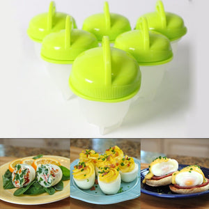 6Pcs/Set Kitchen Silicone Egg Maker