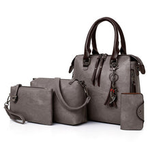 Load image into Gallery viewer, Luxury Leather 4pcs Handbag Set