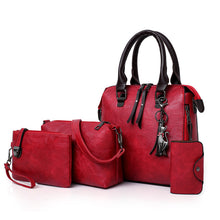 Load image into Gallery viewer, Luxury Leather 4pcs Handbag Set