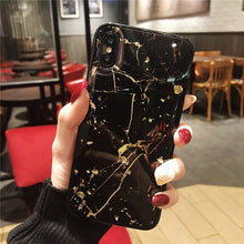 Load image into Gallery viewer, Luxury Foil Bling Marble Phone Case