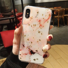 Load image into Gallery viewer, Luxury Foil Bling Marble Phone Case