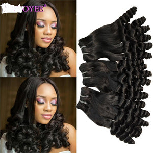 Funmi  Double Drawn Hairstyle Spring Curly Bouncy Curl Human Hair