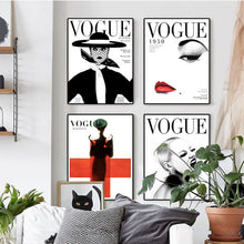 Load image into Gallery viewer, Unframed Vogue Wall Art Canvas Painting