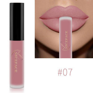 Waterproof Lip Gloss 34 Colors Nude Matte Liquid Lipstick