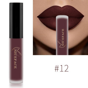 Waterproof Lip Gloss 34 Colors Nude Matte Liquid Lipstick