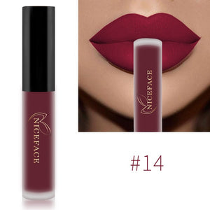 Waterproof Lip Gloss 34 Colors Nude Matte Liquid Lipstick