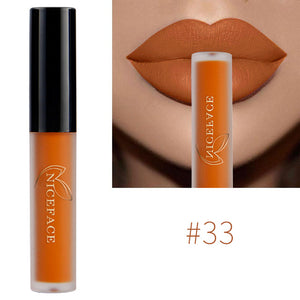 Waterproof Lip Gloss 34 Colors Nude Matte Liquid Lipstick